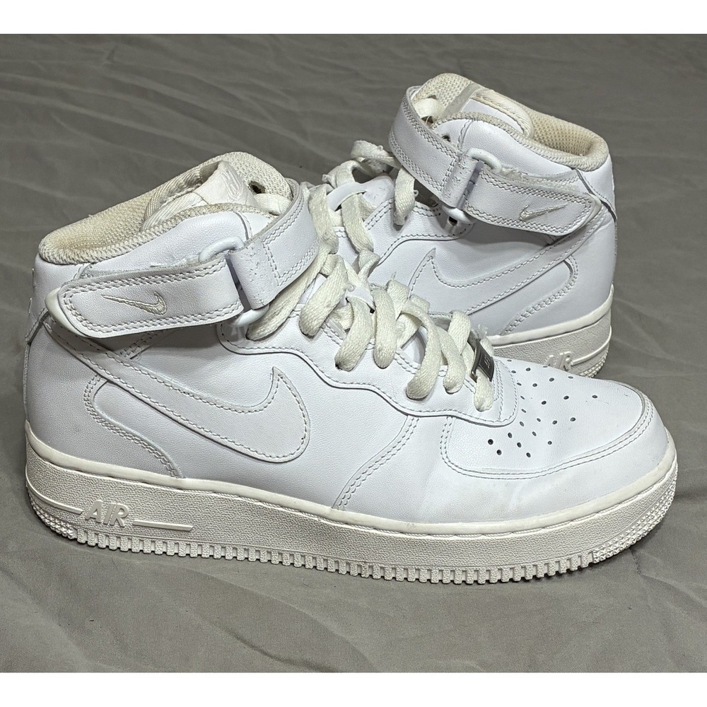 Nike Air Force 1 High Womens 8 White High Top Lace-Up Sneaker Shoes